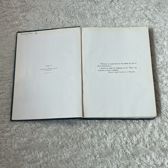 Peter Life and Letters 1930 First Edition HC Fair William Dallman - Picture 5 of 10